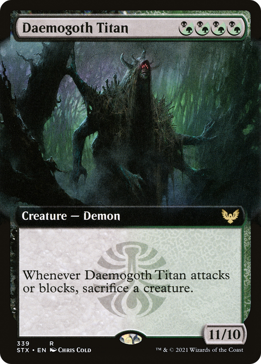 Daemogoth Titan (Extended Art) [Strixhaven: School of Mages] Foil