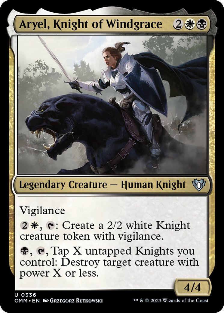 Aryel, Knight of Windgrace [Commander Masters] | Silver Goblin