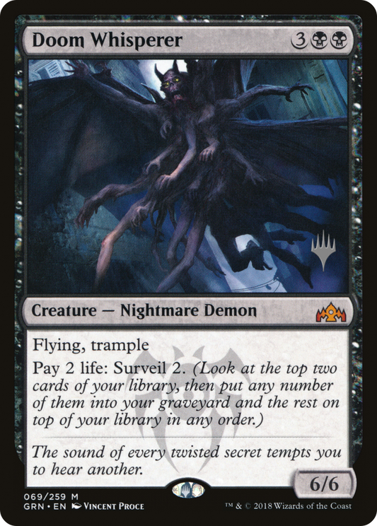 Doom Whisperer (Promo Pack) [Guilds of Ravnica Promos] Foil