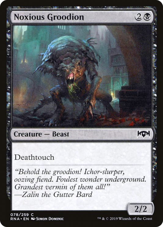 Noxious Groodion [Ravnica Allegiance] Foil