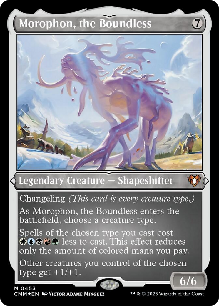 Morophon, the Boundless (Foil Etched) [Commander Masters] | Silver Goblin