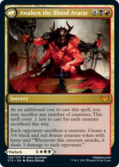 Extus, Oriq Overlord // Awaken the Blood Avatar [Strixhaven: School of Mages Prerelease Promos] | Silver Goblin