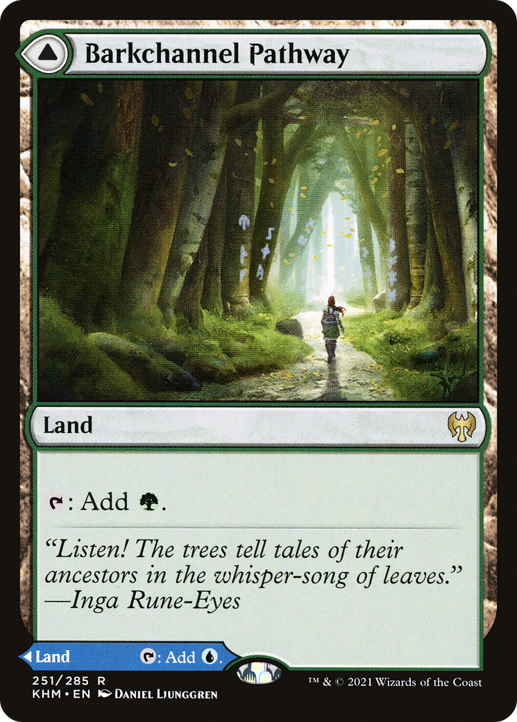 Barkchannel Pathway // Tidechannel Pathway [Kaldheim] Foil