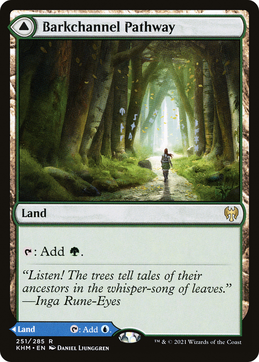 Barkchannel Pathway // Tidechannel Pathway [Kaldheim] Foil