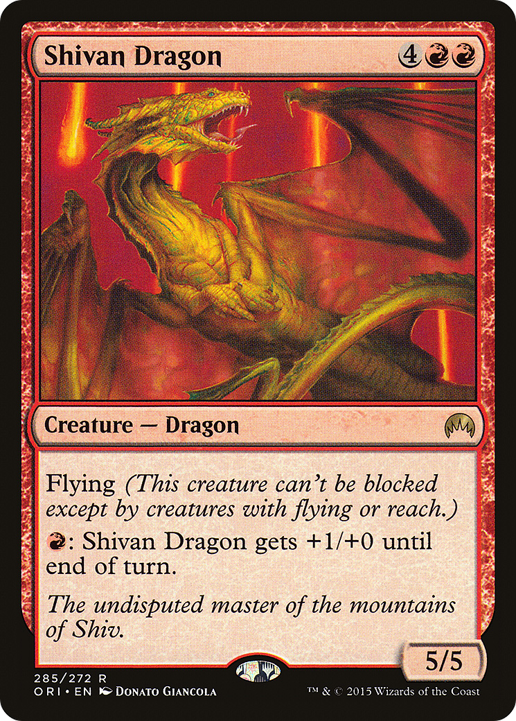 Shivan Dragon [Magic Origins] Foil