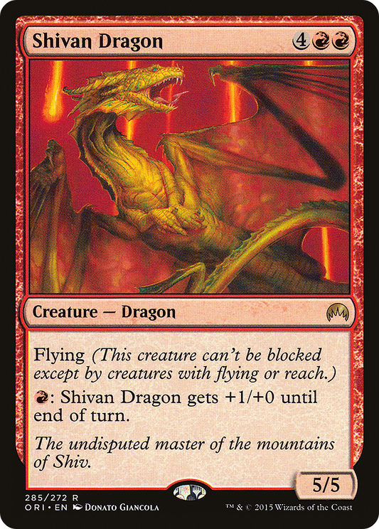 Shivan Dragon [Magic Origins] Foil