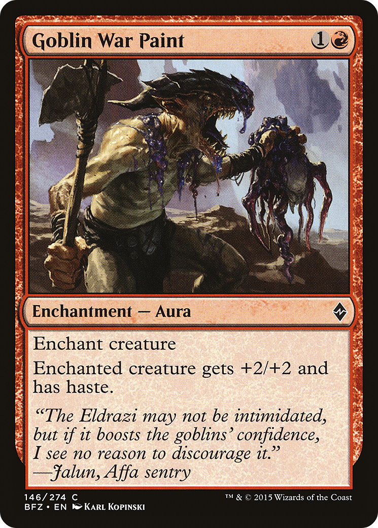 Goblin War Paint [Battle for Zendikar] Foil