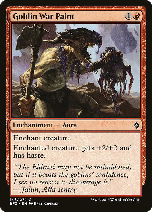 Goblin War Paint [Battle for Zendikar] Foil