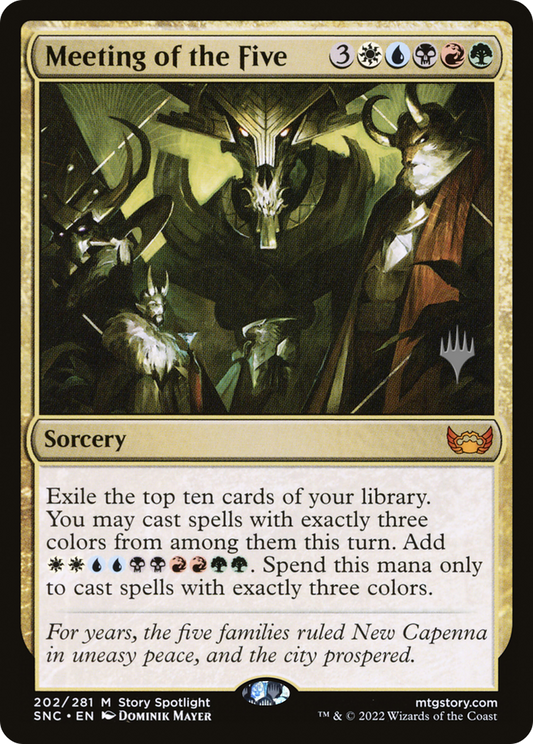 Meeting of the Five (Promo Pack) [Streets of New Capenna Promos] Foil