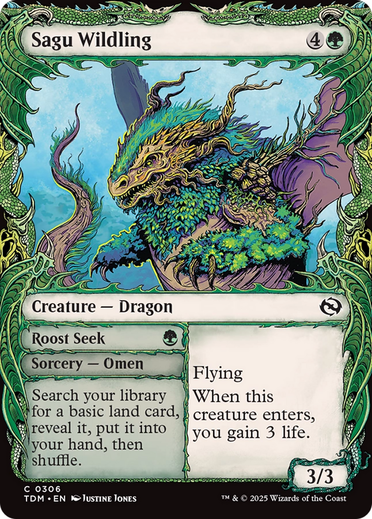 Sagu Wildling // Roost Seek (Showcase) (306) Foil - Tarkir: Dragonstorm
