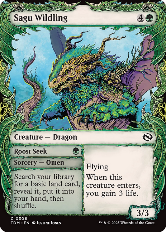 Sagu Wildling // Roost Seek (Showcase) (306) - Tarkir: Dragonstorm