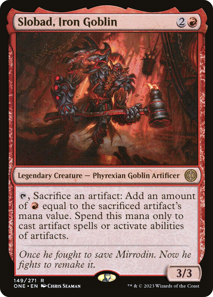 Slobad, Iron Goblin [Phyrexia: All Will Be One] | Silver Goblin