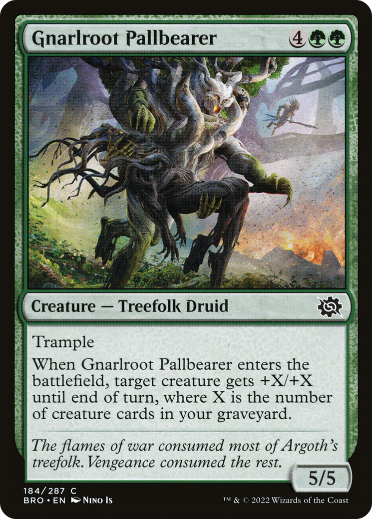 Gnarlroot Pallbearer [The Brothers' War] Foil