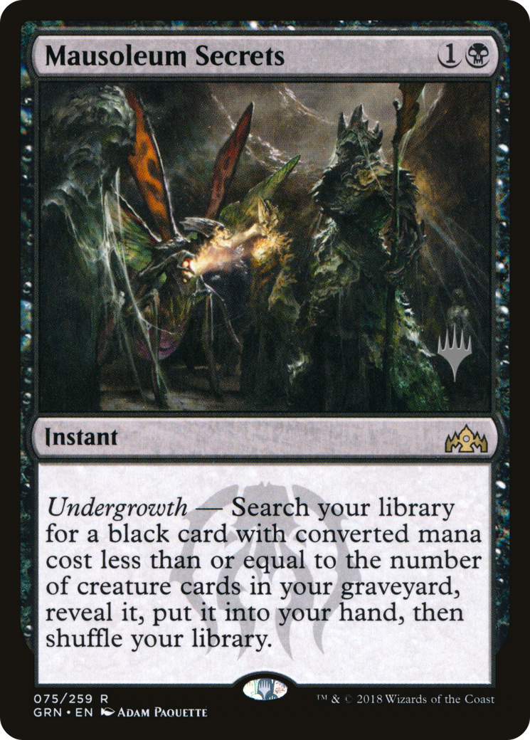 Mausoleum Secrets (Promo Pack) [Guilds of Ravnica Promos] Foil