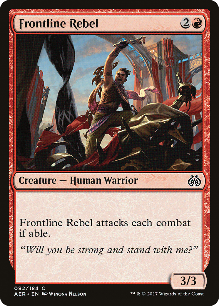 Frontline Rebel [Aether Revolt] Foil