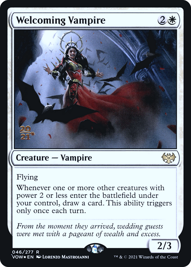 Welcoming Vampire [Innistrad: Crimson Vow Prerelease Promos] | Silver Goblin