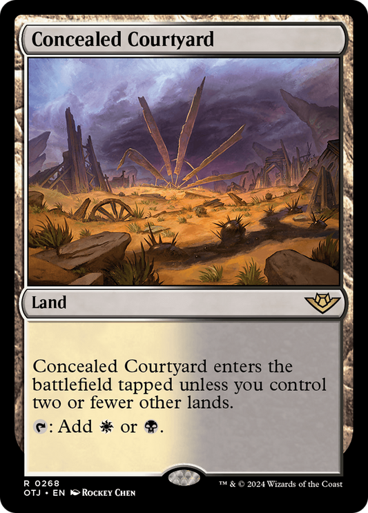 Concealed Courtyard [Outlaws of Thunder Junction] Foil