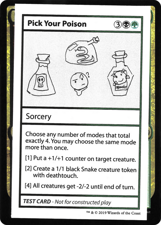Pick Your Poison (2021 Edition) [Mystery Booster Playtest Cards]