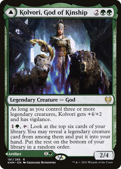 Kolvori, God of Kinship // The Ringhart Crest (181) Foil - Kaldheim