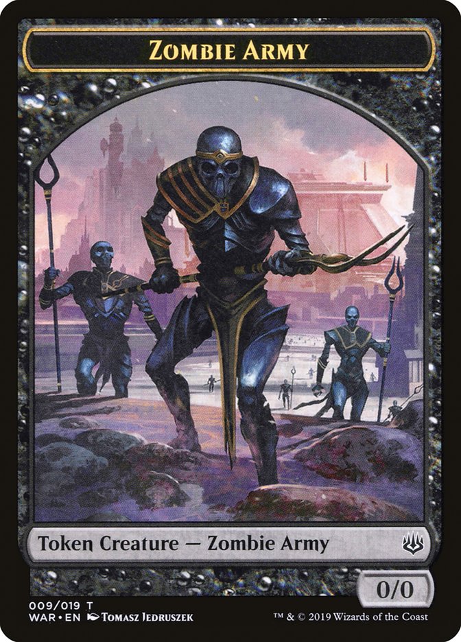 Zombie Army Token (009/019) [War of the Spark Tokens] | Silver Goblin