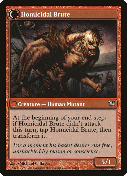 Civilized Scholar // Homicidal Brute [Innistrad] Foil