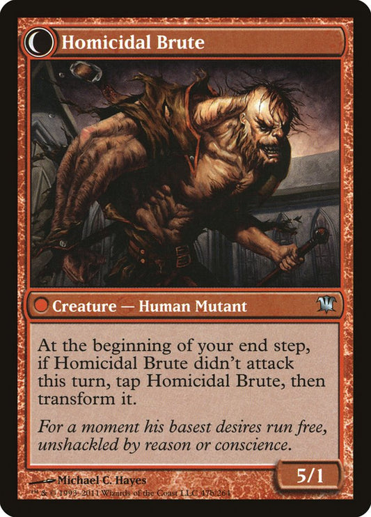 Civilized Scholar // Homicidal Brute [Innistrad] Foil