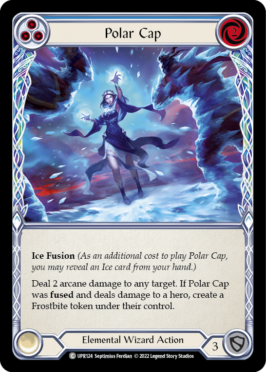 Polar Cap (Blue) [UPR124] (Uprising)  Rainbow Foil | Silver Goblin