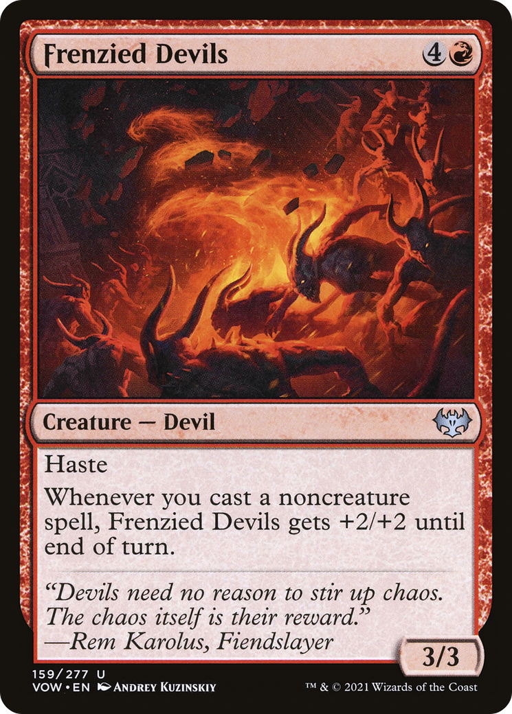 Frenzied Devils [Innistrad: Crimson Vow] Foil