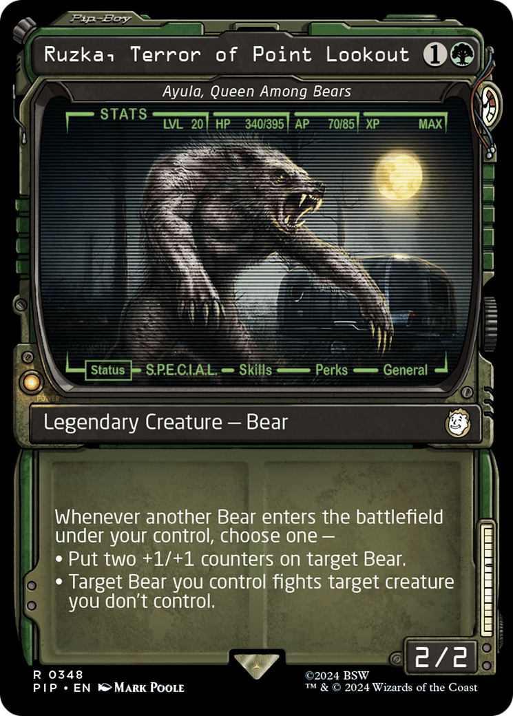 Ruzka, Terror of Point Lookout – Ayula, Queen Among Bears (Showcase) (348) - Fallout
