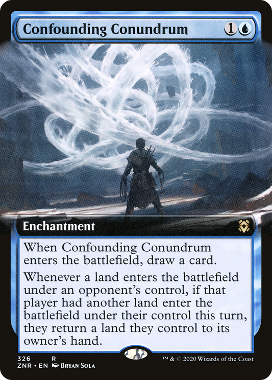Confounding Conundrum (Extended Art) [Zendikar Rising] Foil