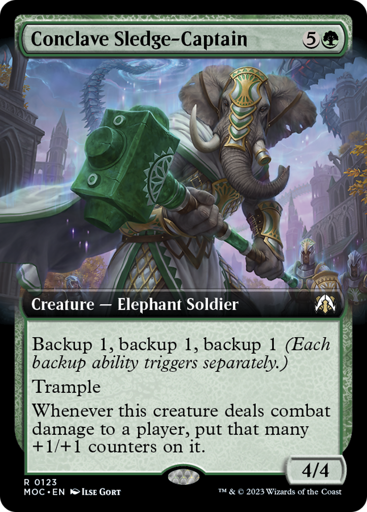 Conclave Sledge-Captain (Extended Art) [March of the Machine Commander] | Silver Goblin