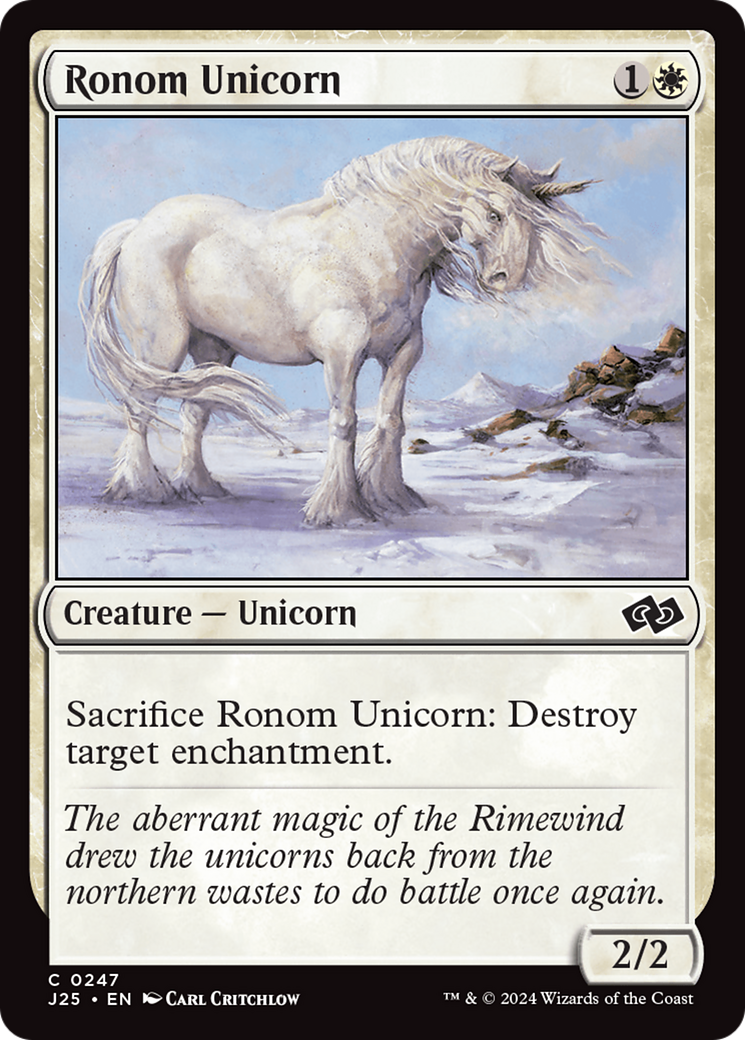 Ronom Unicorn [Foundations Jumpstart] | Silver Goblin