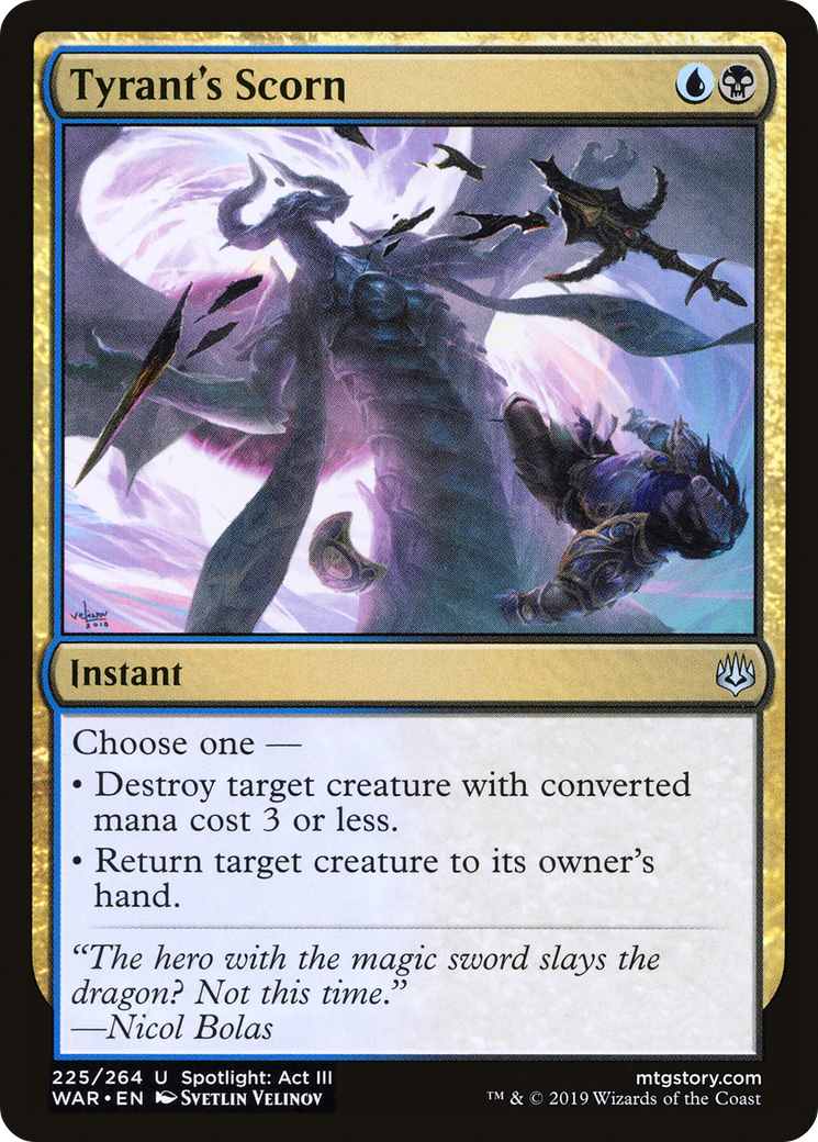 Tyrant's Scorn [War of the Spark] Foil