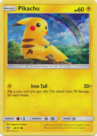 Pikachu (28/73) (Cracked Ice Holo) [Miscellaneous Cards] | Silver Goblin