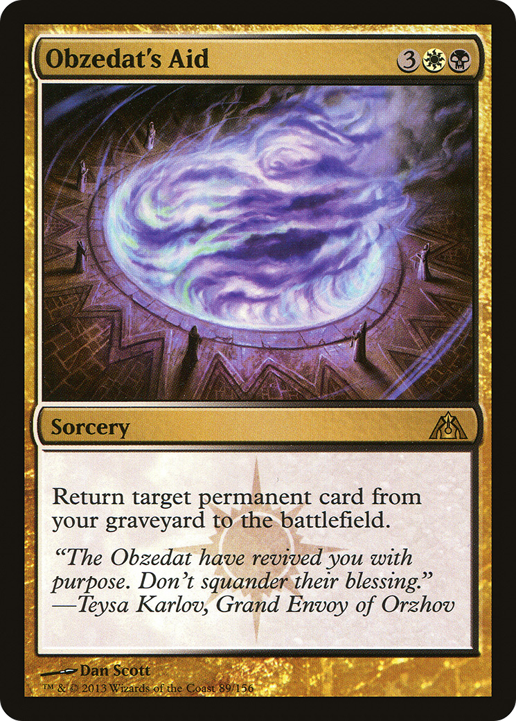 Obzedat's Aid [Dragon's Maze] Foil
