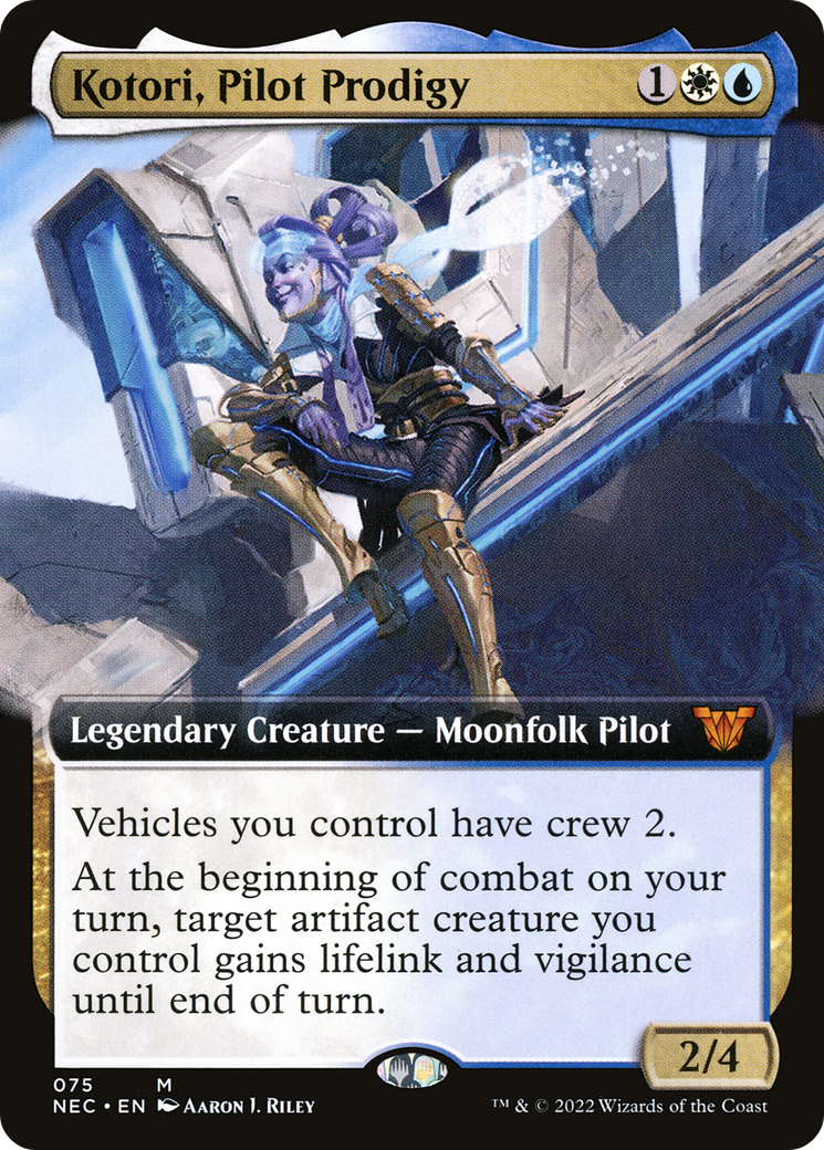 Kotori, Pilot Prodigy (Extended Art) [Kamigawa: Neon Dynasty Commander]