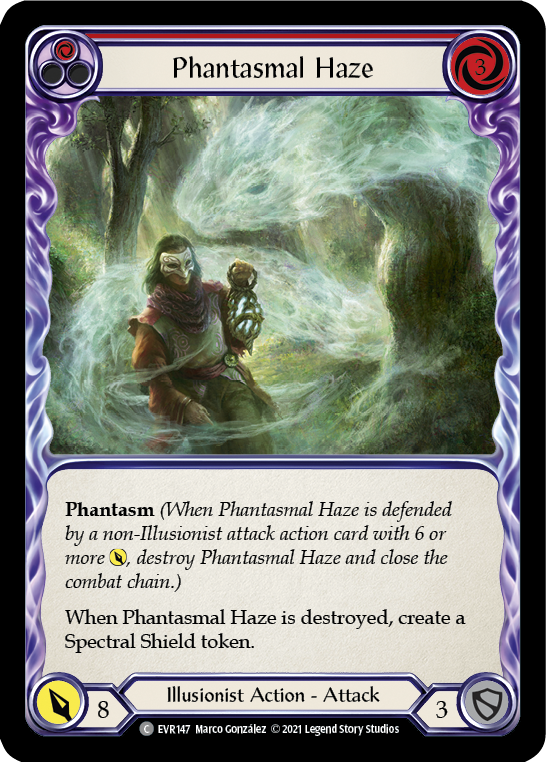 Phantasmal Haze (Red) [EVR147] (Everfest)  1st Edition Rainbow Foil | Silver Goblin