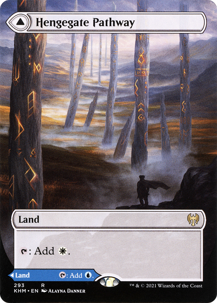 Hengegate Pathway // Mistgate Pathway (Borderless Alternate Art) [Kaldheim] Foil