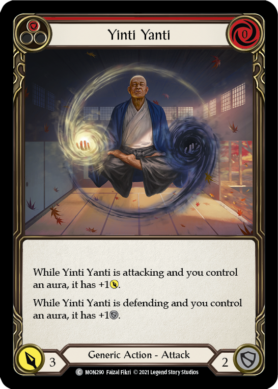 Yinti Yanti (Red) [MON290-RF] (Monarch)  1st Edition Rainbow Foil | Silver Goblin