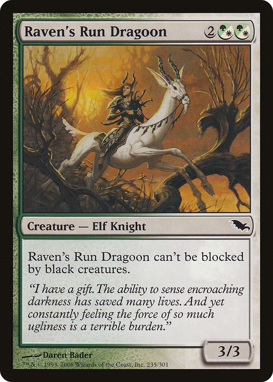 Raven's Run Dragoon [Shadowmoor] Foil