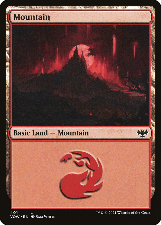Mountain (401) [Innistrad: Crimson Vow] Foil