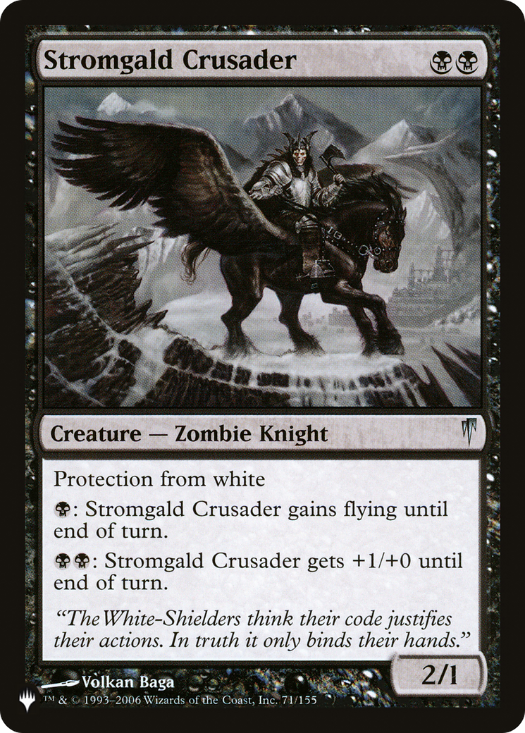 Stromgald Crusader [The List Reprints] | Silver Goblin