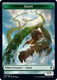 Giant // Food (16) Double-Sided Token [Throne of Eldraine Tokens] | Silver Goblin