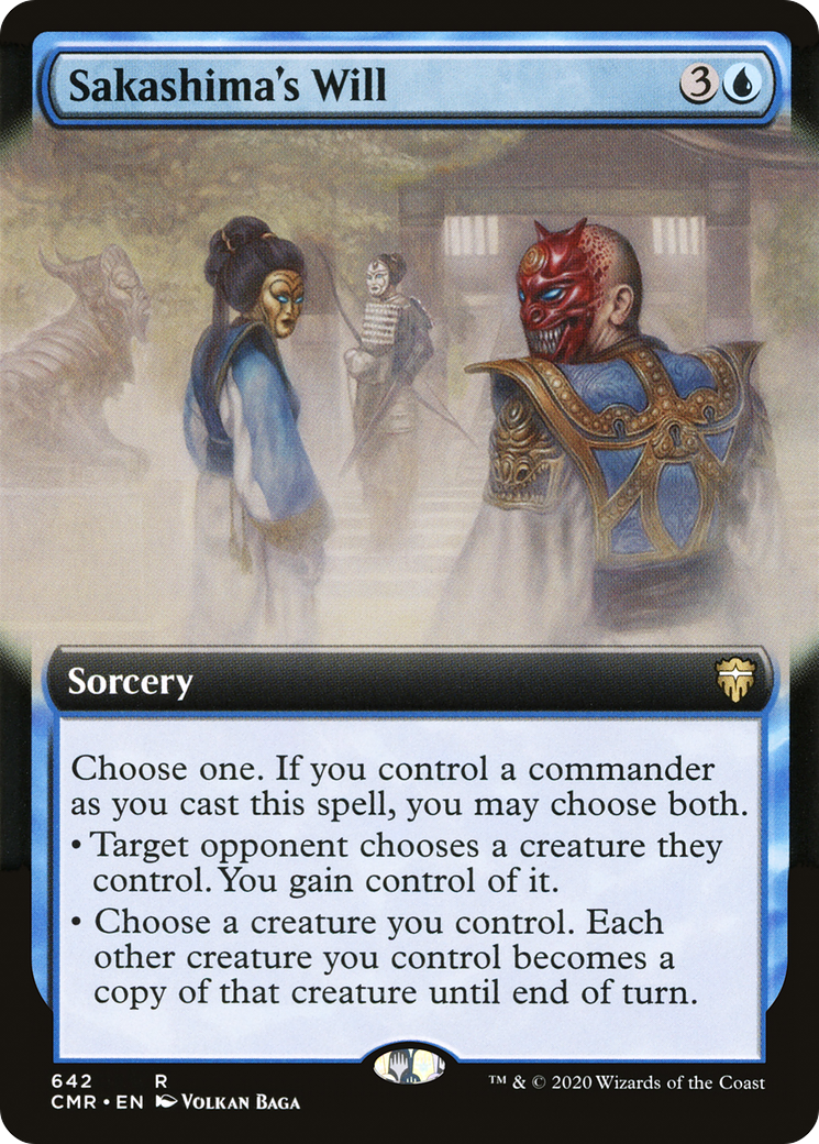Sakashima's Will (Extended Art) (642) Foil - Commander Legends