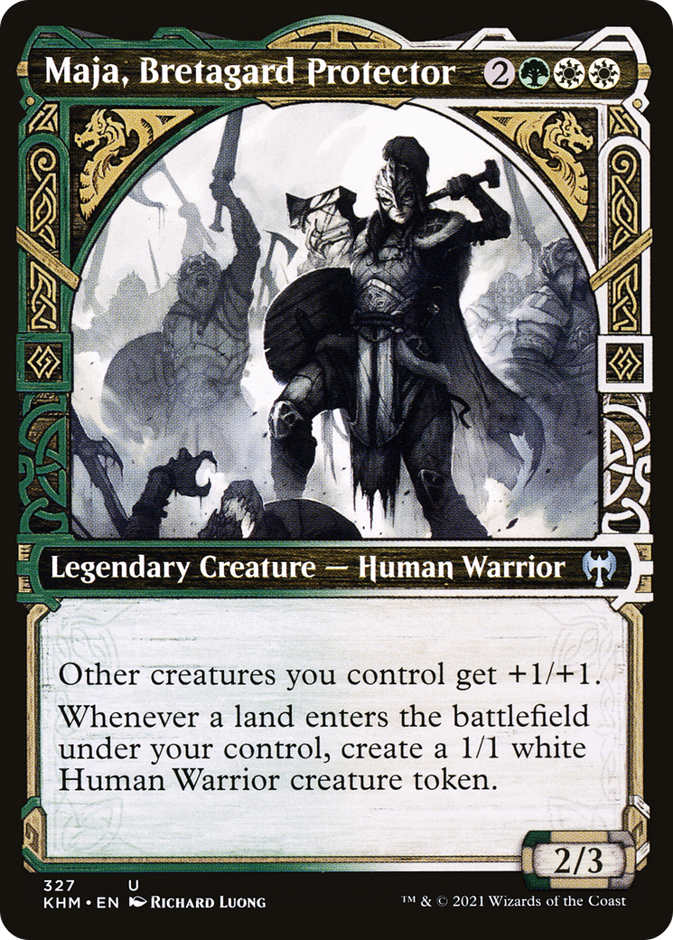 Maja, Bretagard Protector (Showcase) [Kaldheim] Foil