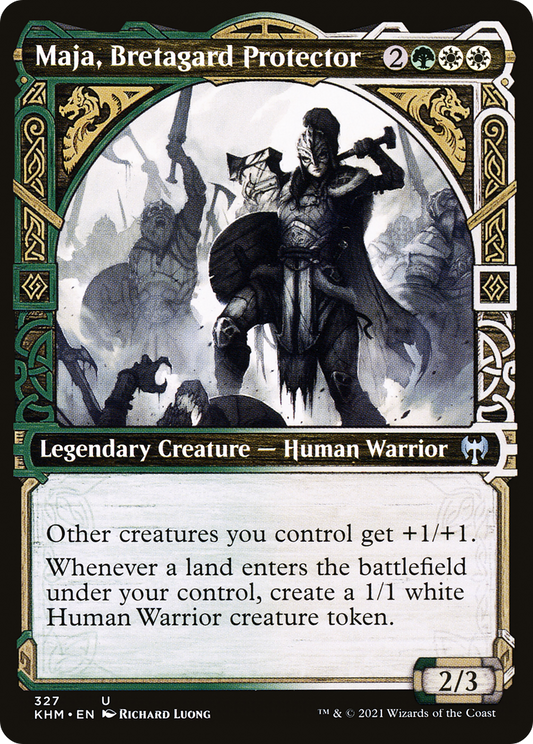 Maja, Bretagard Protector (Showcase) [Kaldheim] Foil