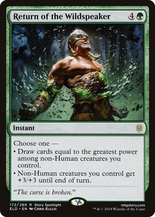 Return of the Wildspeaker [Throne of Eldraine] Foil
