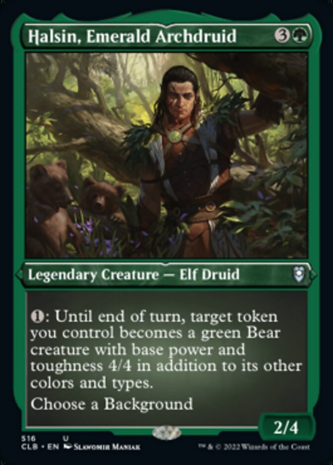 Halsin, Emerald Archdruid (Foil Etched) [Commander Legends: Battle for Baldur's Gate] | Silver Goblin