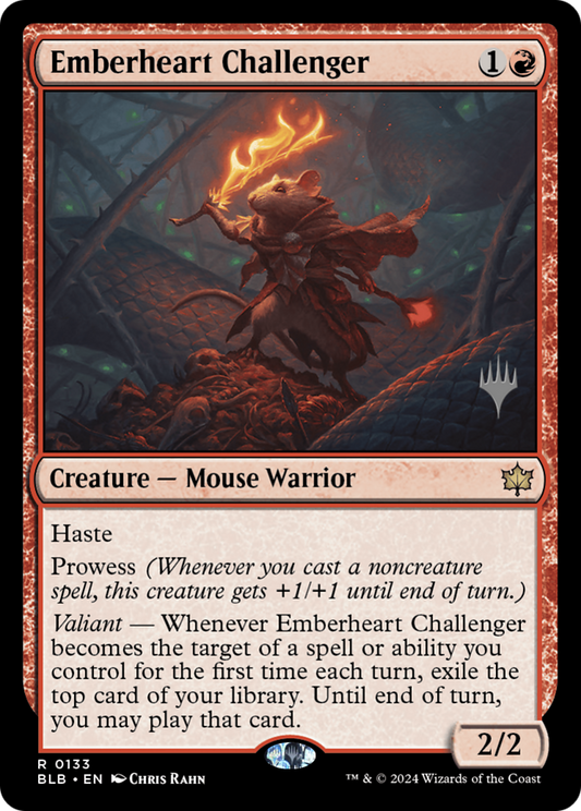 Emberheart Challenger (Promo Pack) [Bloomburrow Promos] Foil