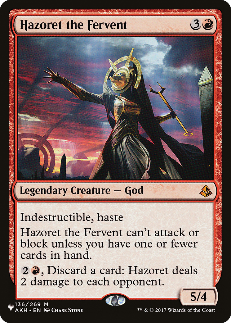 Hazoret the Fervent [The List Reprints] | Silver Goblin